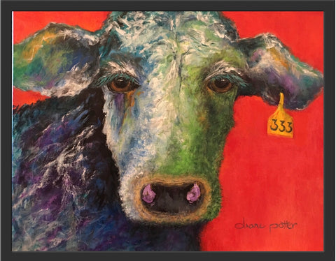 Original Acrylic on Canvas, “Holy Cow”