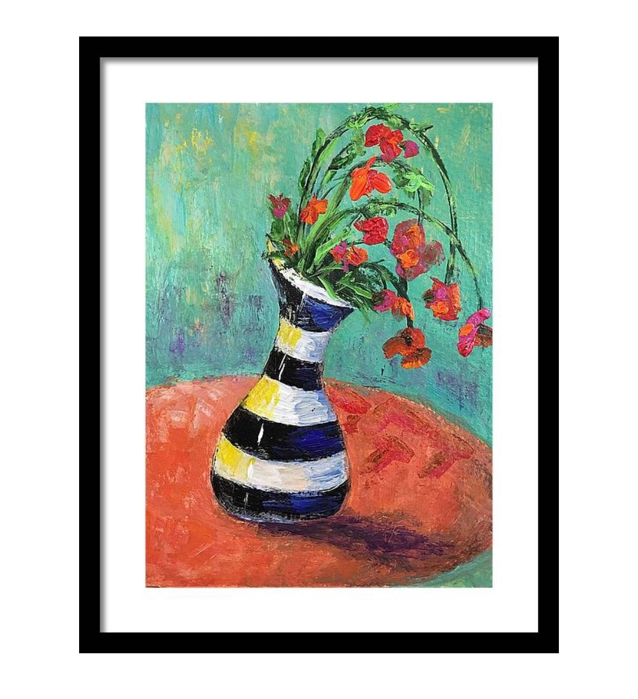 SOLD Framed Print, “Swaying Flowers“