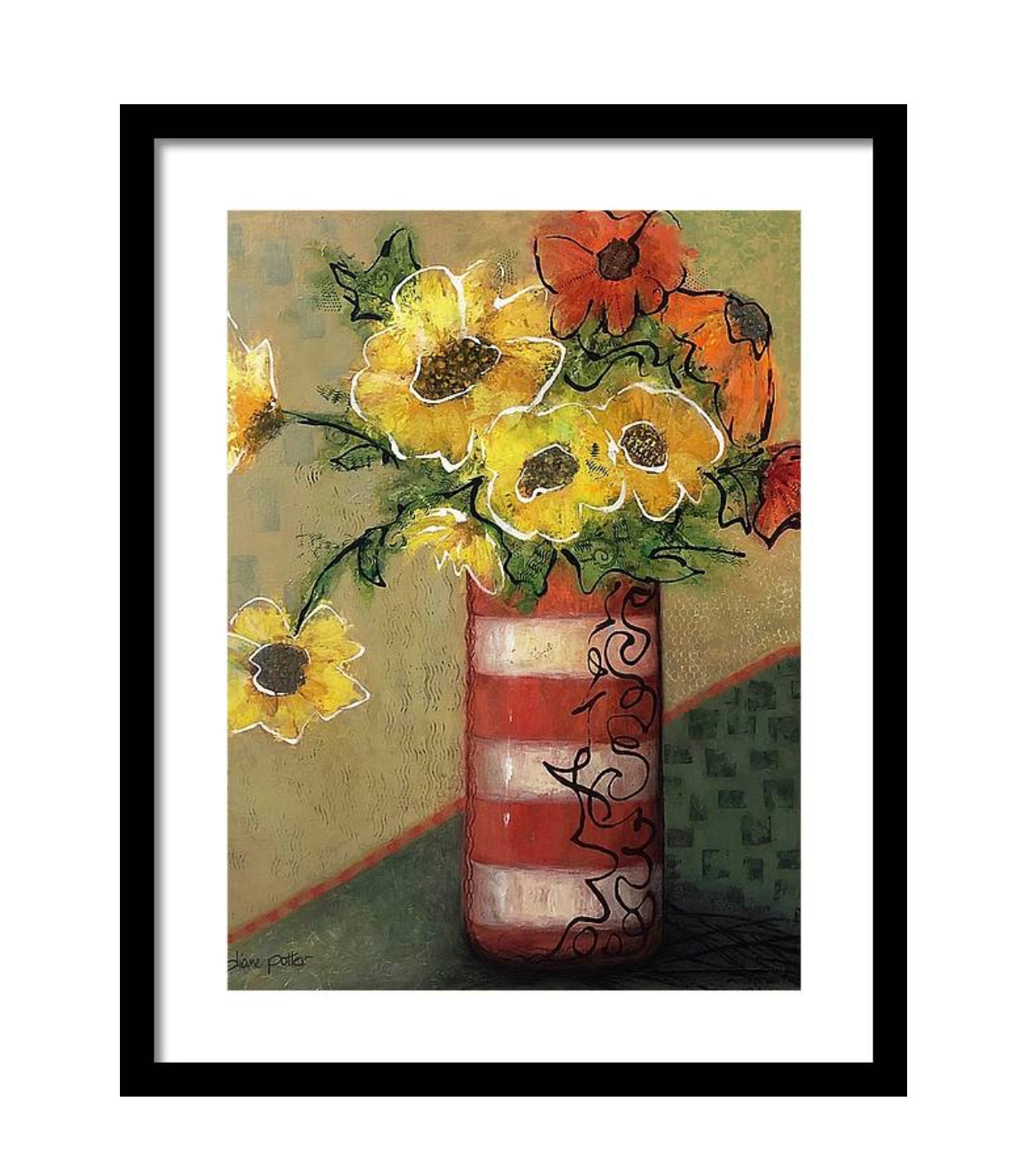 Framed Print, “Brighten Your Day Sunflowers”