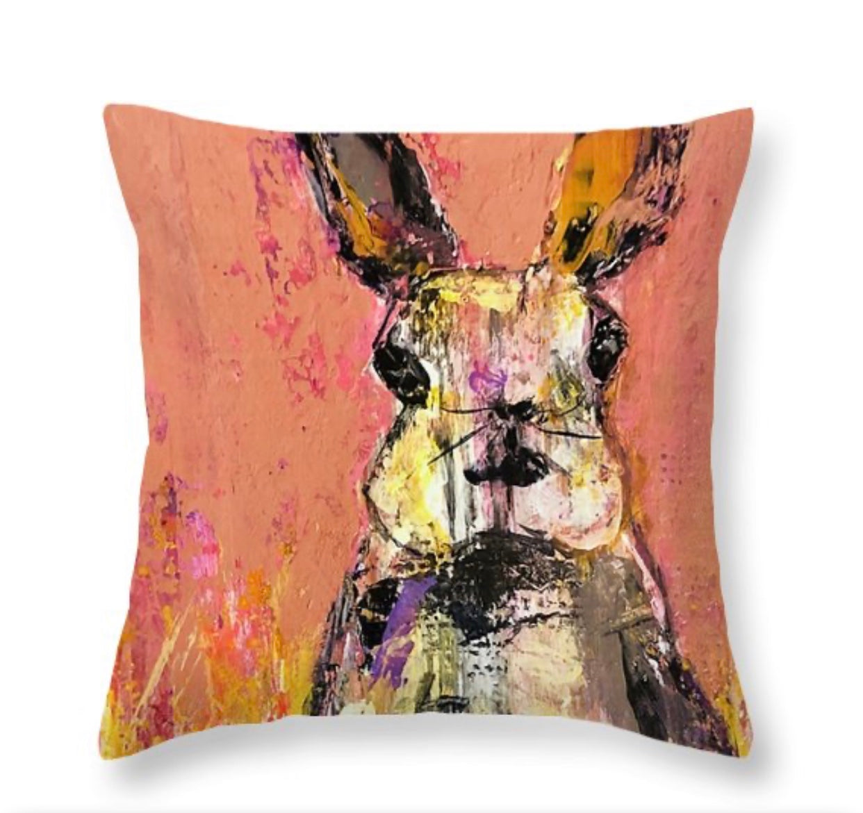 SOLD Pillow Cover "Bad Hare Day"