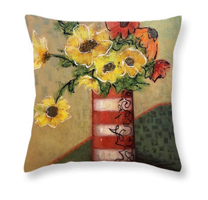 SOLD Pillow "Brighten Your Day Flowers"