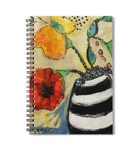 SOLD Notebook "Funky Flowers"