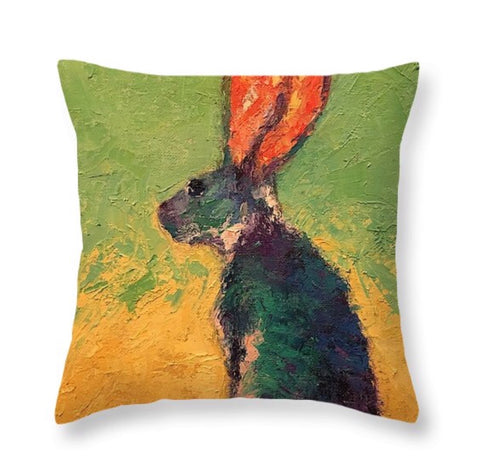 SOLD Pillow "Hare On Fire"